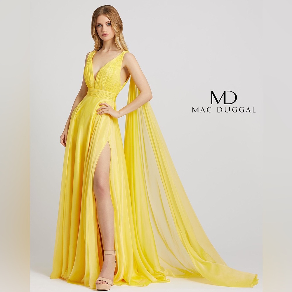 MacDuggal Yellow Gown Size 6